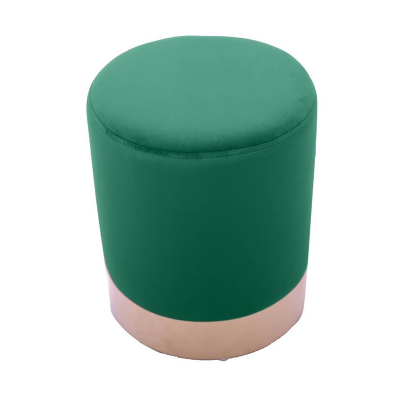 POUFF PLACCA ORO VERDE
