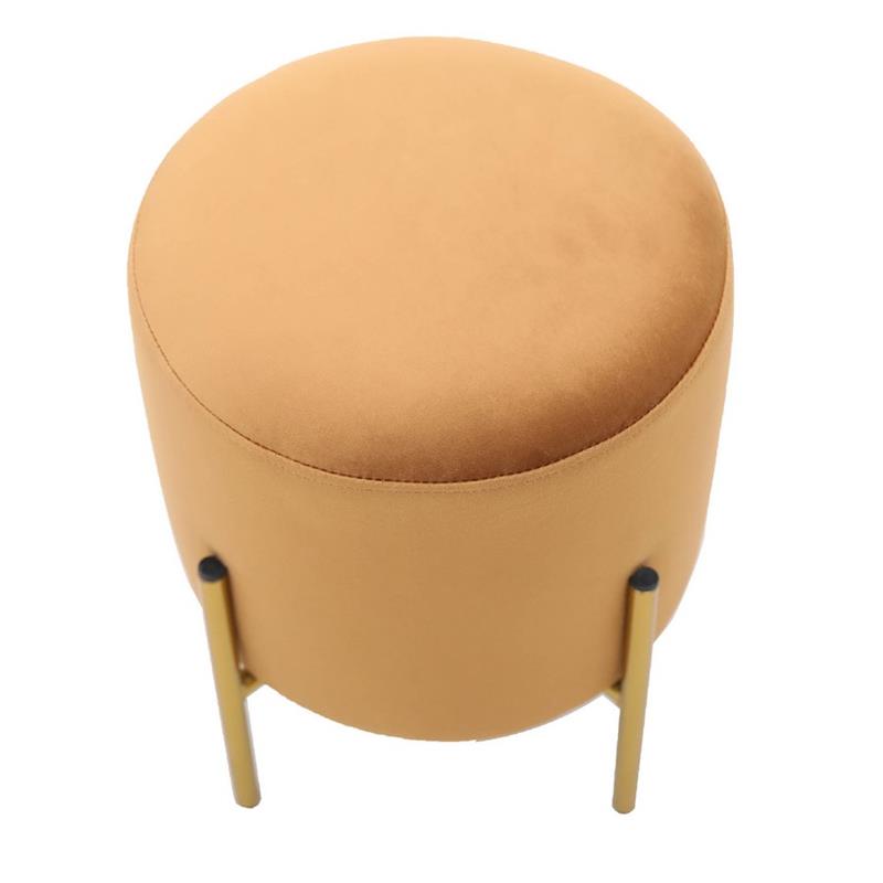POUFF PIEDI OTTONE OCRA