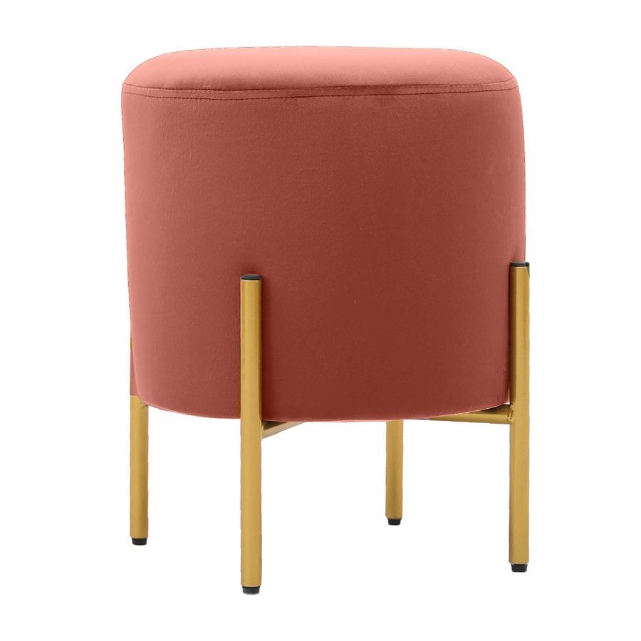 POUFF PIEDI OTTONE ROSA