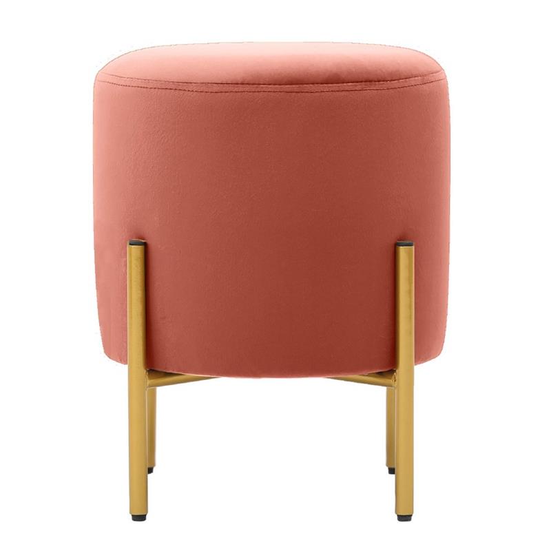 POUFF PIEDI OTTONE ROSA