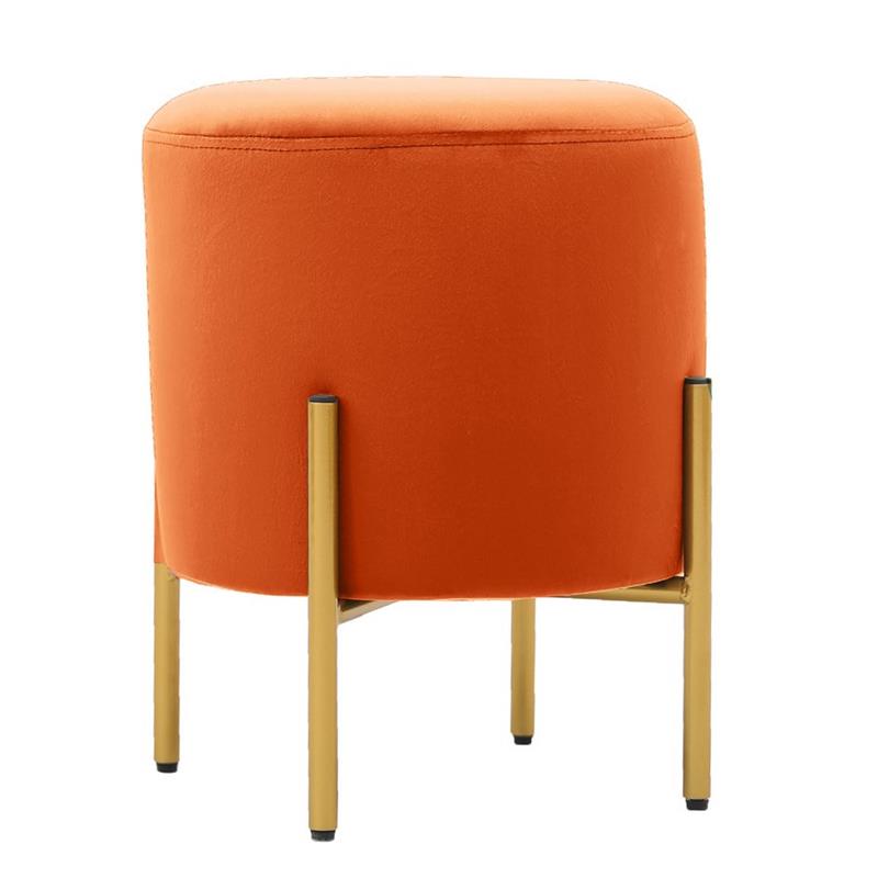 POUFF PIEDI OTTONE ARANCIO