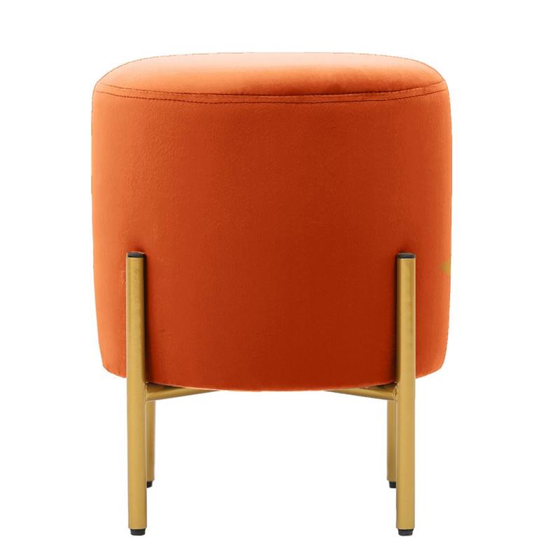 POUFF PIEDI OTTONE ARANCIO