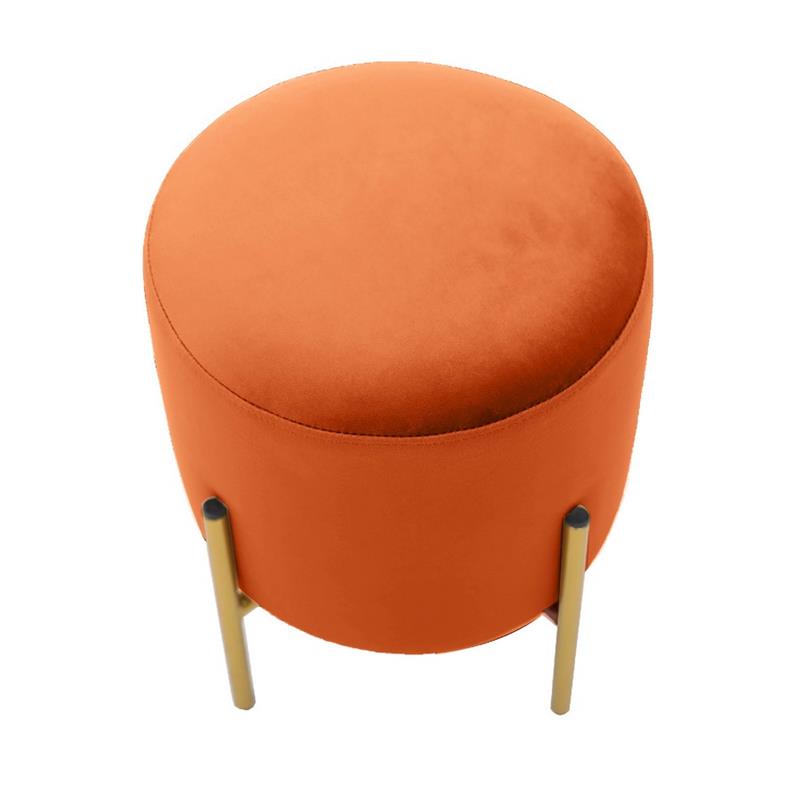 POUFF PIEDI OTTONE ARANCIO
