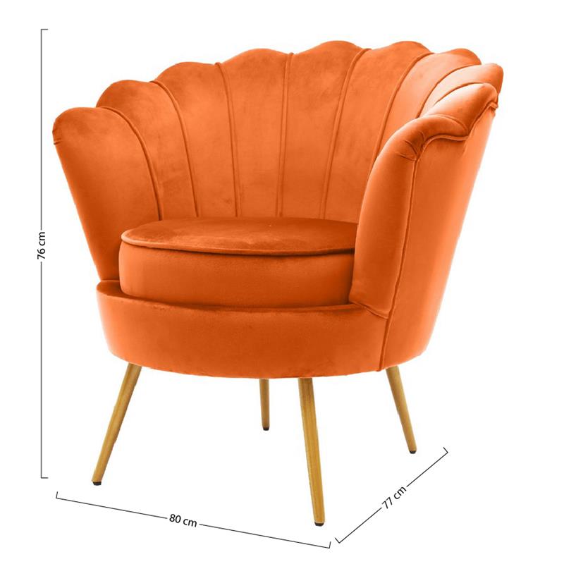 VENTAGLIO POLTRONA ARANCIO