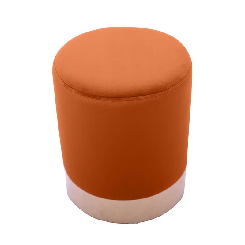 POUFF PLACCA ORO ARANCIO