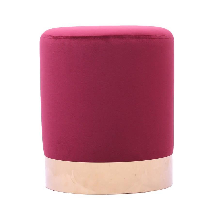 POUFF PLACCA ORO AMARANTO