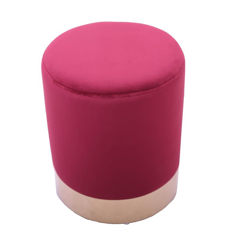 POUFF PLACCA ORO AMARANTO