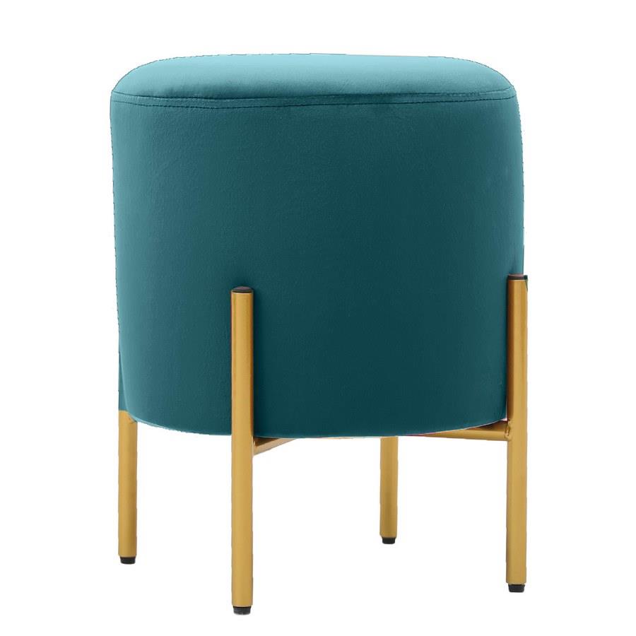 POUFF PIEDI OTTONE CELESTE