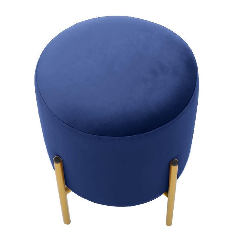 POUFF PIEDI OTTONE BLU