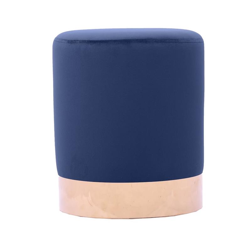POUFF PLACCA ORO BLU