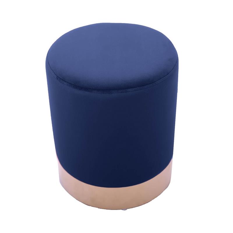POUFF PLACCA ORO BLU