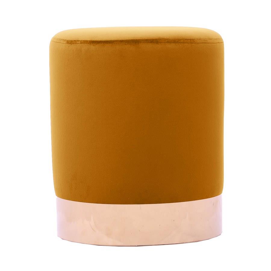 POUFF PLACCA ORO NOCCIOLA