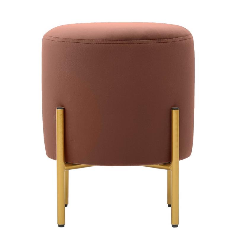 POUFF PIEDI OTTONE MARRONE