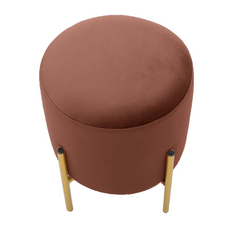 POUFF PIEDI OTTONE MARRONE
