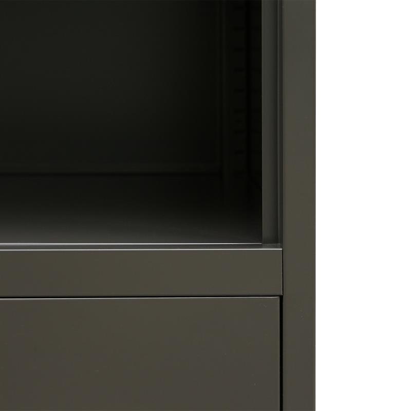 YUMI ARMADIO 2/A SEMIAPERTO 85X45X190 CM NERO
