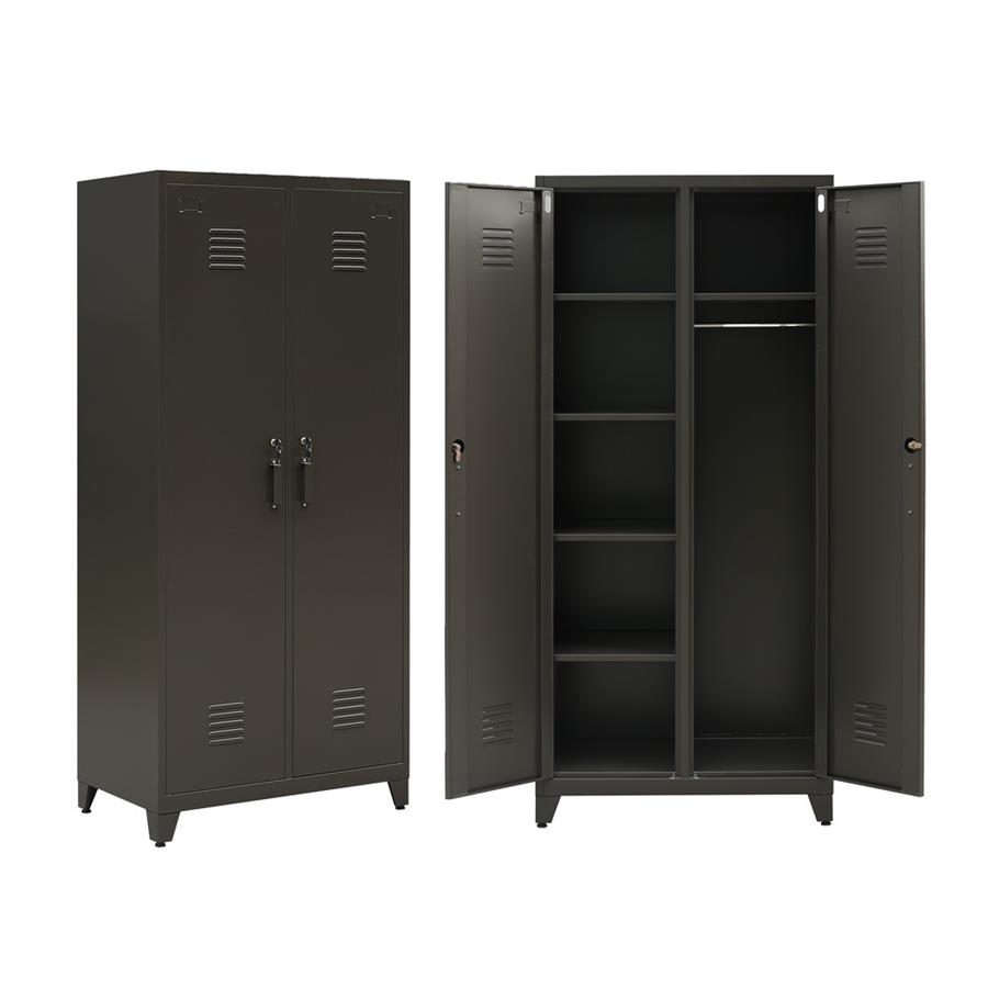 YUMI ARMADIO SPORCO PULITO 85X50X190 CM NERO