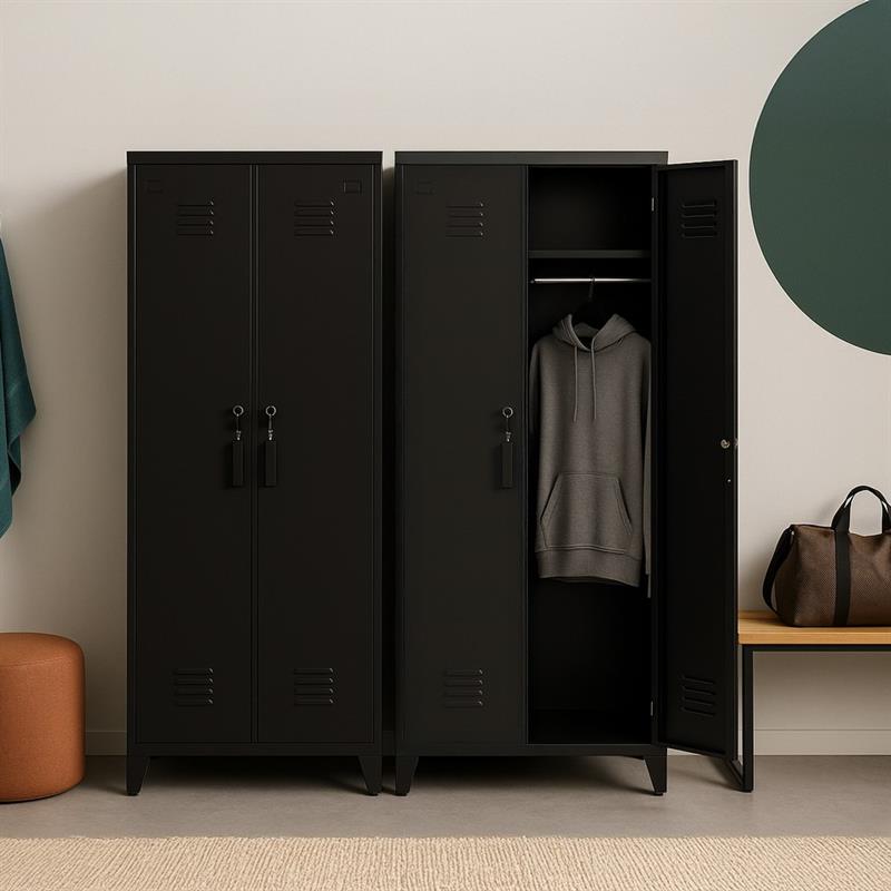 YUMI ARMADIO SPORCO PULITO 85X50X190 CM NERO