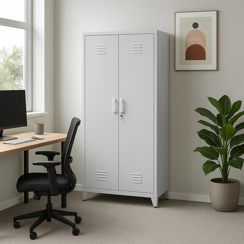 YUMI ARMADIO 2/A CHIUSO 85X45X190 CM GRIGIO