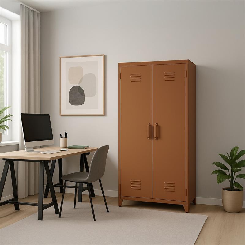YUMI ARMADIO 2/A CHIUSO 85X45X190 CM MATTONE