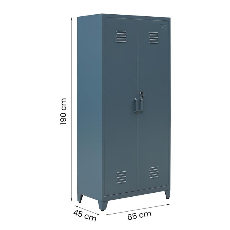YUMI ARMADIO 2/A CHIUSO 85X45X190 CM CERULEO