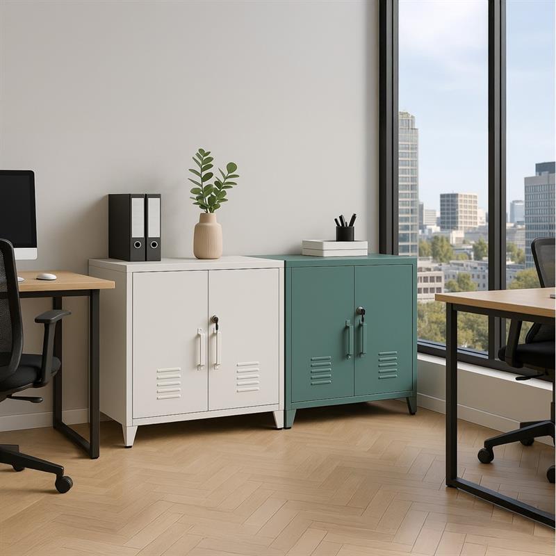 YUMI ARMADIO 2/A 85X45X82 CM GRIGIO