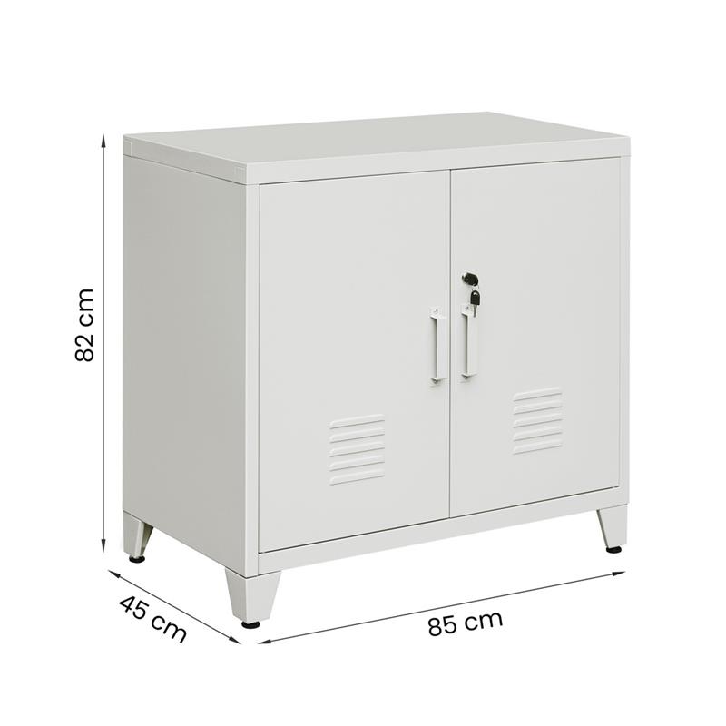 YUMI ARMADIO 2/A 85X45X82 CM GRIGIO