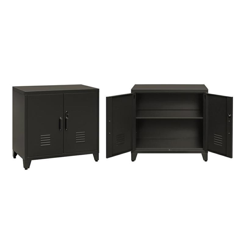 YUMI ARMADIO 2/A 85X45X82 CM NERO