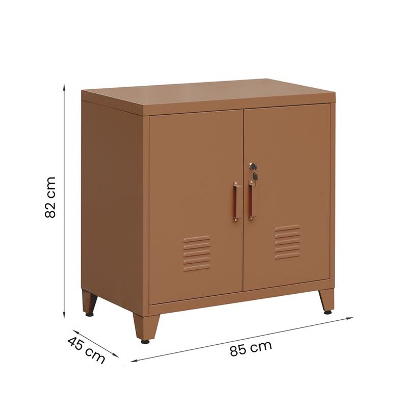 YUMI ARMADIO 2/A 85X45X82 CM MATTONE