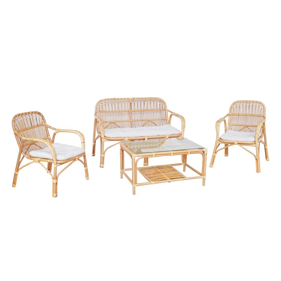 SET TEMAN RATTAN NATURALE