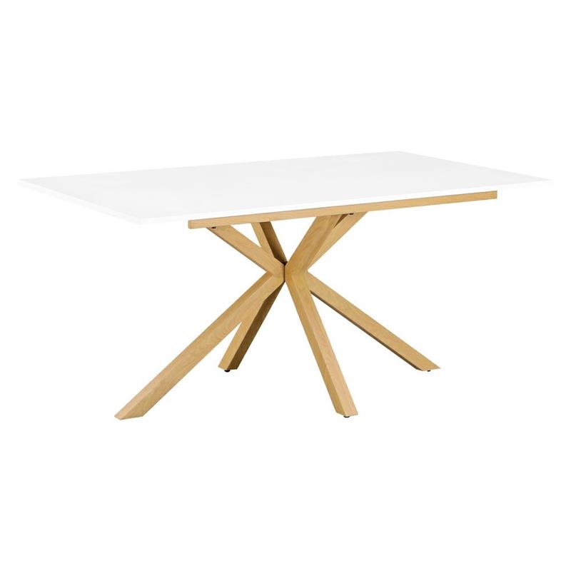 GABRY TAVOLO BIANCO GAMBE ROVERE 160X90X75 CM