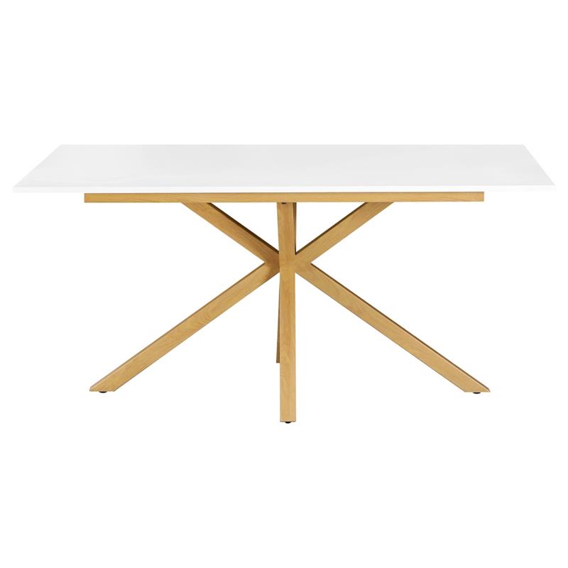 GABRY TAVOLO BIANCO GAMBE ROVERE 160X90X75 CM