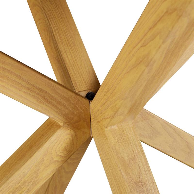 GABRY TAVOLO BIANCO GAMBE ROVERE 160X90X75 CM