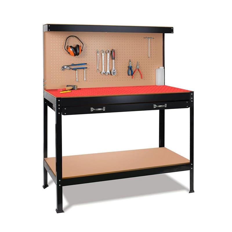 TAVOLO DA LAVORO TOP ROSSO 120X60X150
