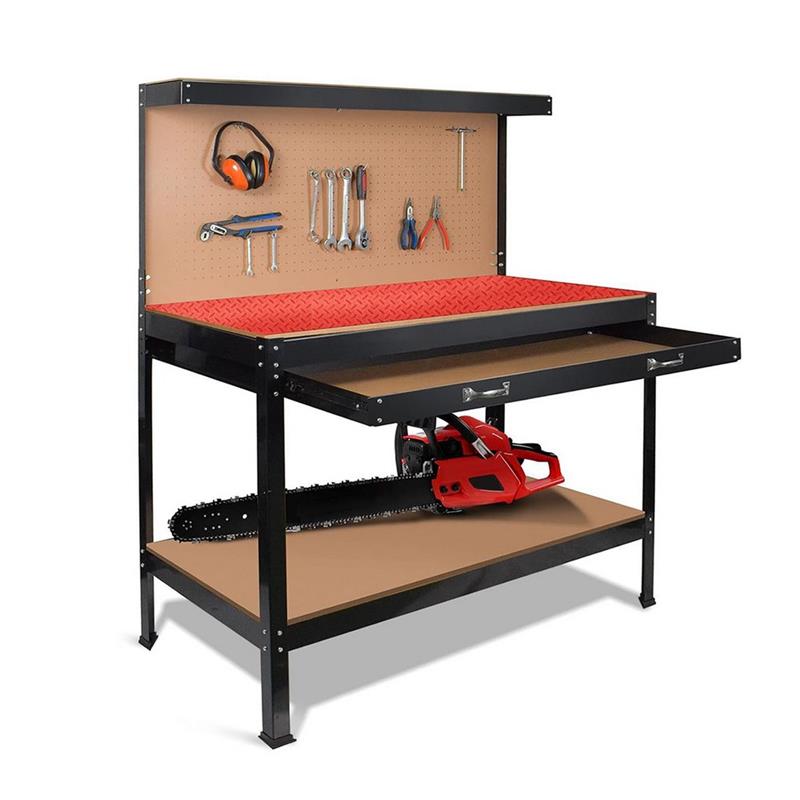 TAVOLO DA LAVORO TOP ROSSO 120X60X150