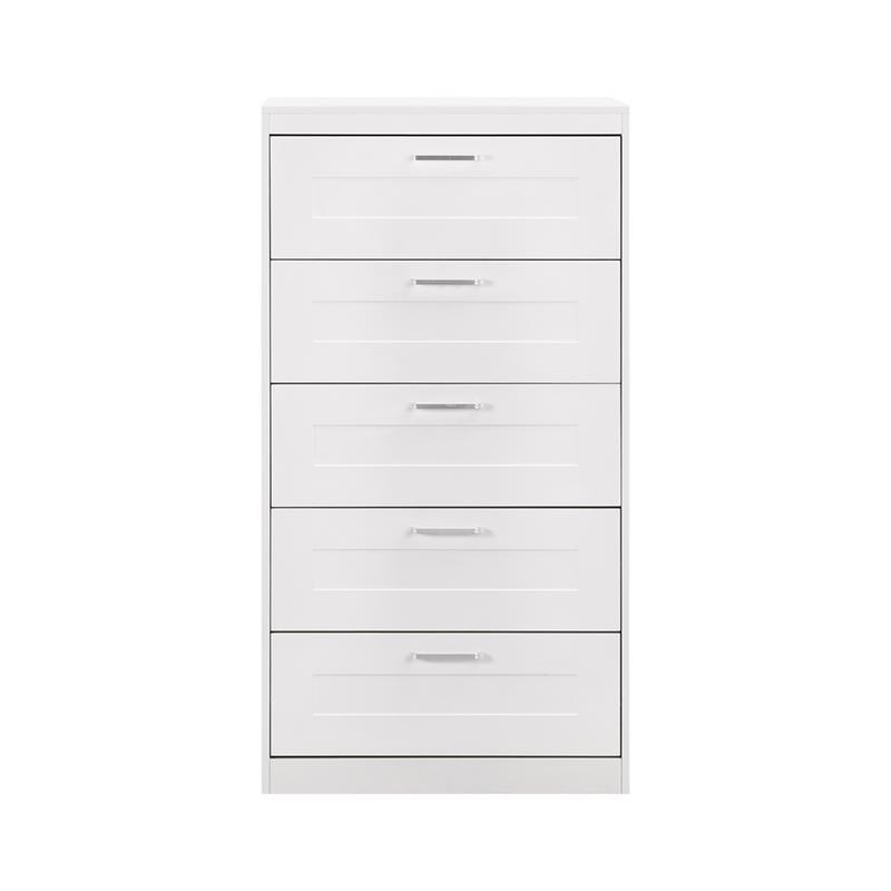 GINEVRA CASSETTIERA5 CASSETTI BIANCA 70X45X135 CM