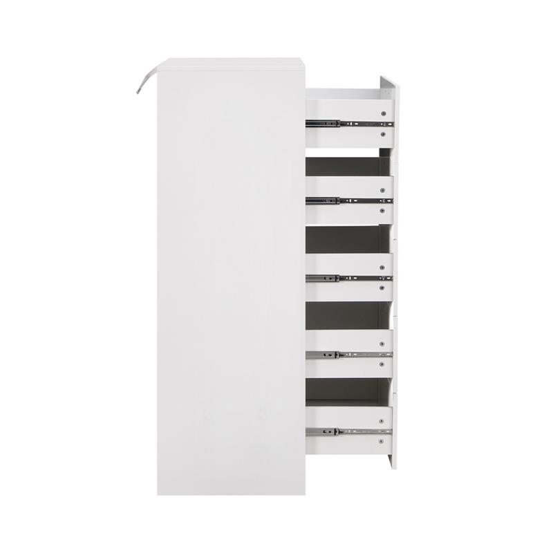 GINEVRA CASSETTIERA5 CASSETTI BIANCA 70X45X135 CM