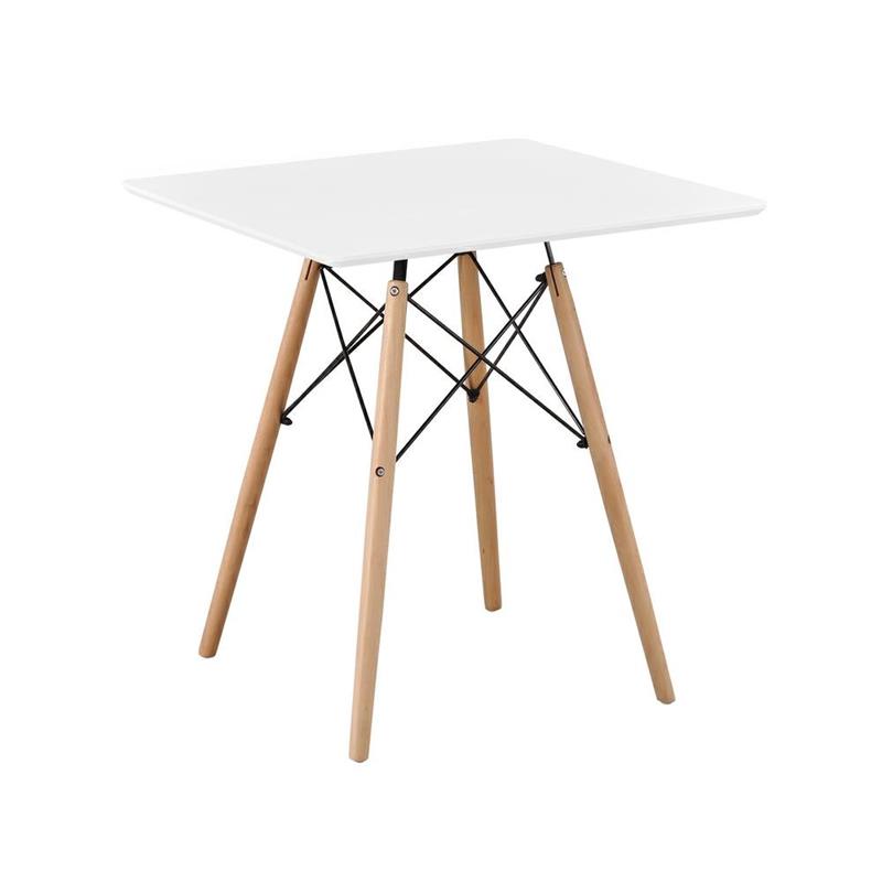 ESTER CROSS TAVOLO BIANCO 70X70X74 CM