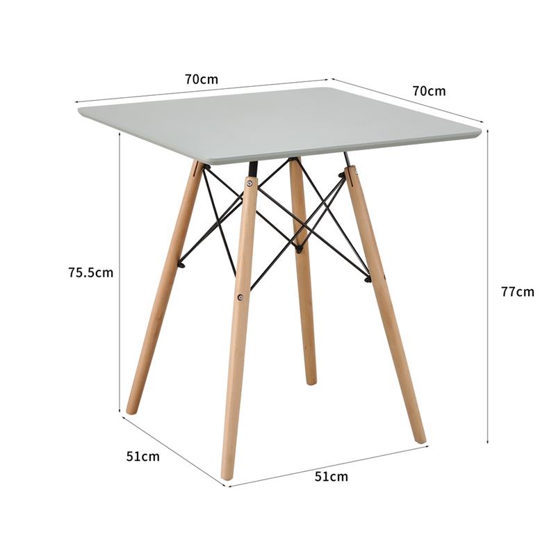 ESTER CROSS TAVOLO VERDE 70X70X74 CM