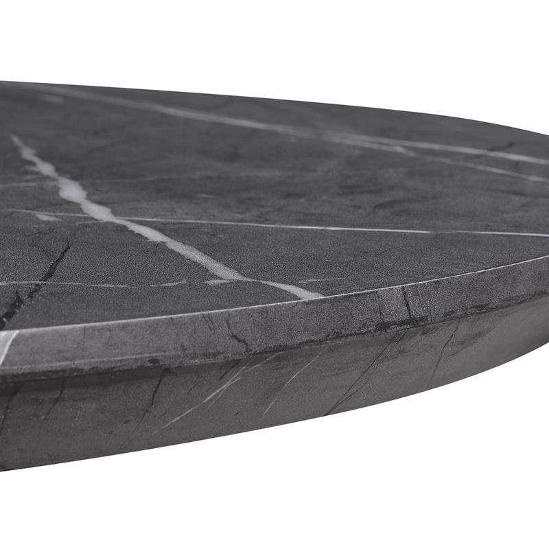 GABRY TAVOLO TONDO MARMO GRIGIO SCURO 140X140X76 CM