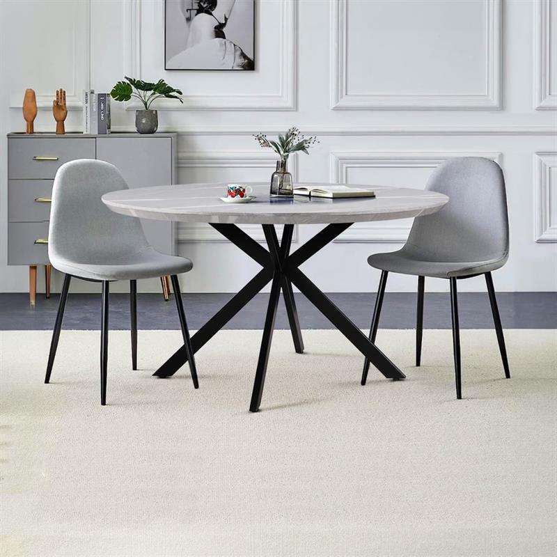 GABRY TAVOLO TONDO MARMO GRIGIO CHIARO 140X140X76 CM