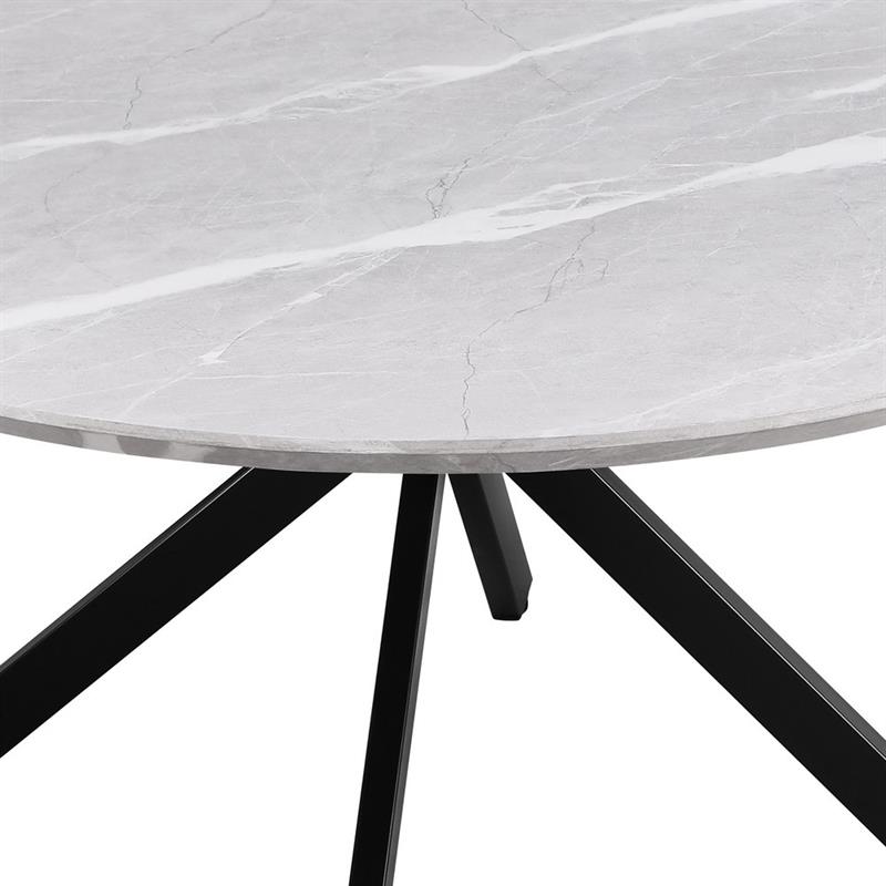 GABRY TAVOLO TONDO MARMO GRIGIO CHIARO 140X140X76 CM