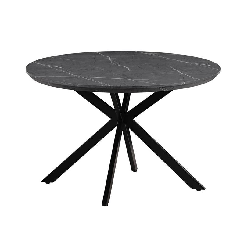 GABRY TAVOLO TONDO MARMO GRIGIO SCURO 120X120X76 CM