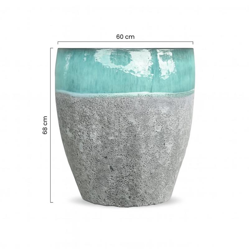VASO YANACA 60*68 VERDE ACQUA