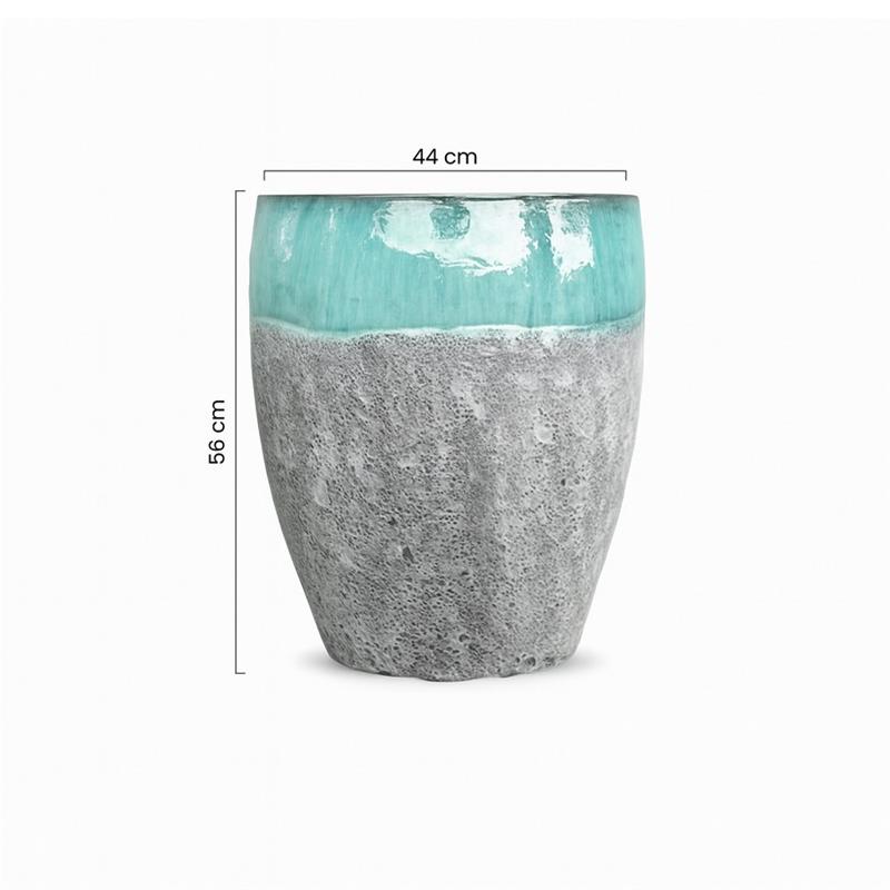 VASO YANACA 44*56 VERDE ACQUA