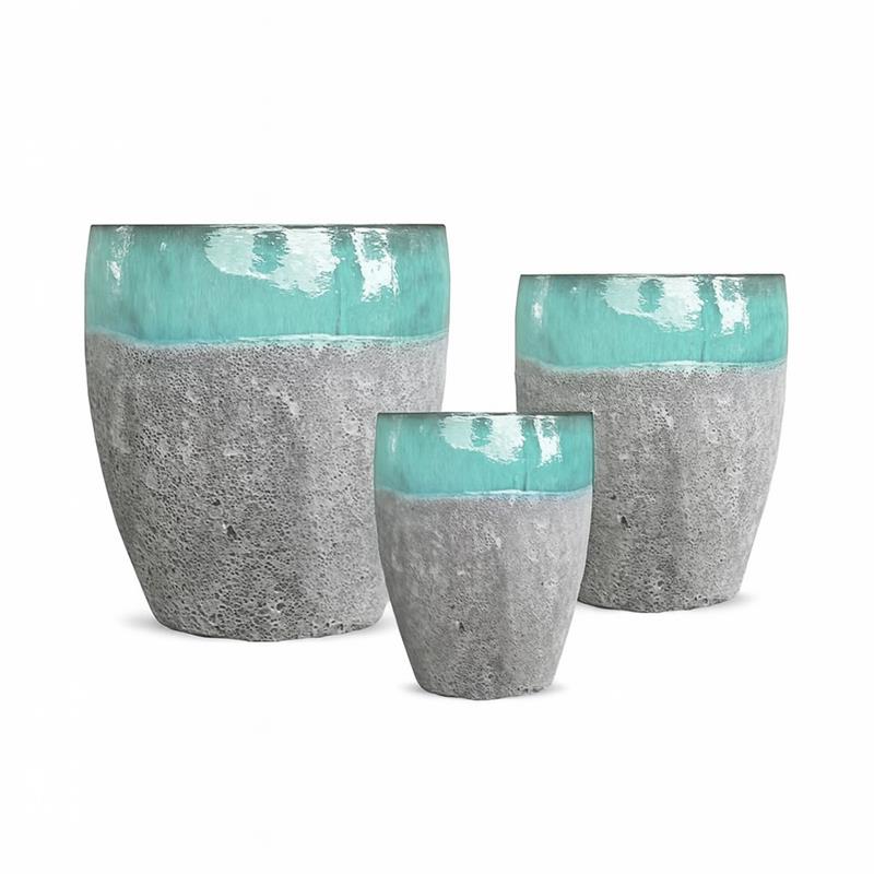 VASO YANACA 30*44 VERDE ACQUA
