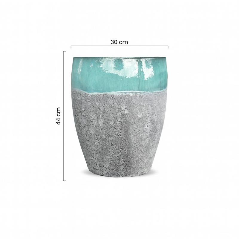 VASO YANACA 30*44 VERDE ACQUA