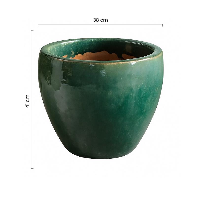 VASO SOLLER 38*41 VERDE BOTTIGLIA