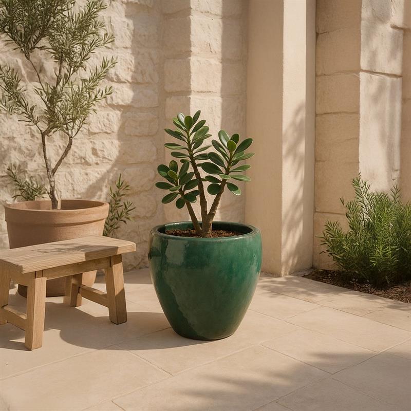 VASO SOLLER 30*35 VERDE BOTTIGLIA
