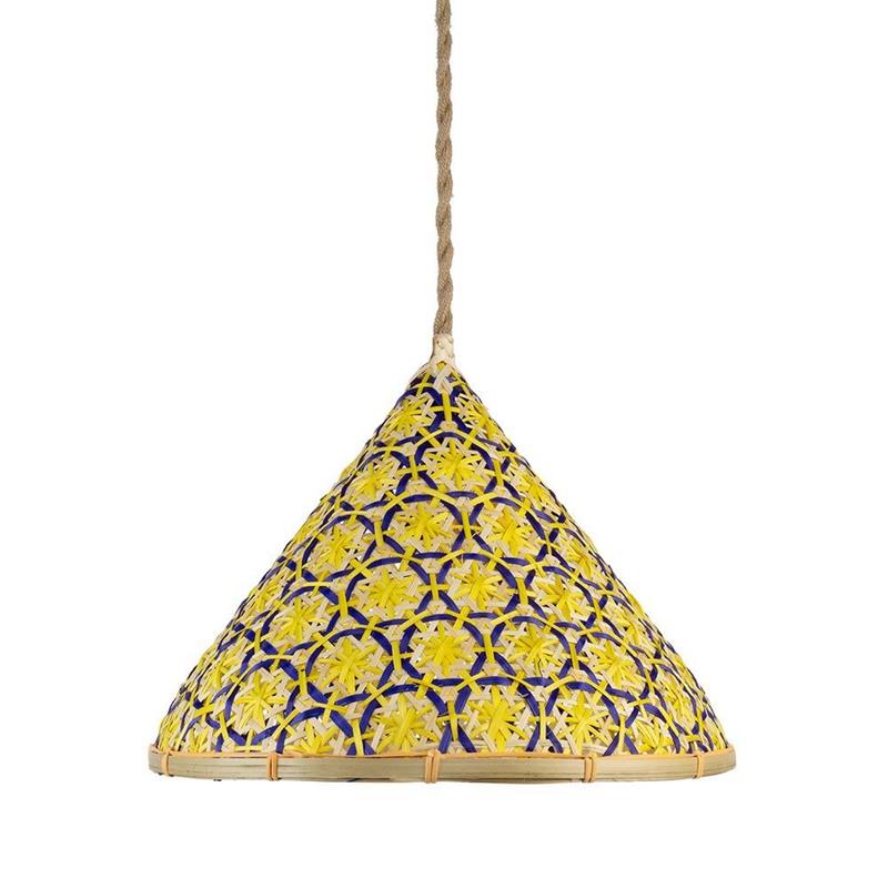 PARALUME A TRIANGOLO  BAMBOO  GIALLO D. 30