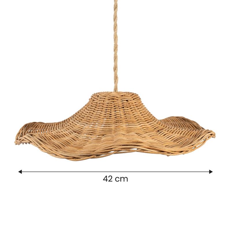 PARALUME A GONNA RATTAN NATURALE D. 421